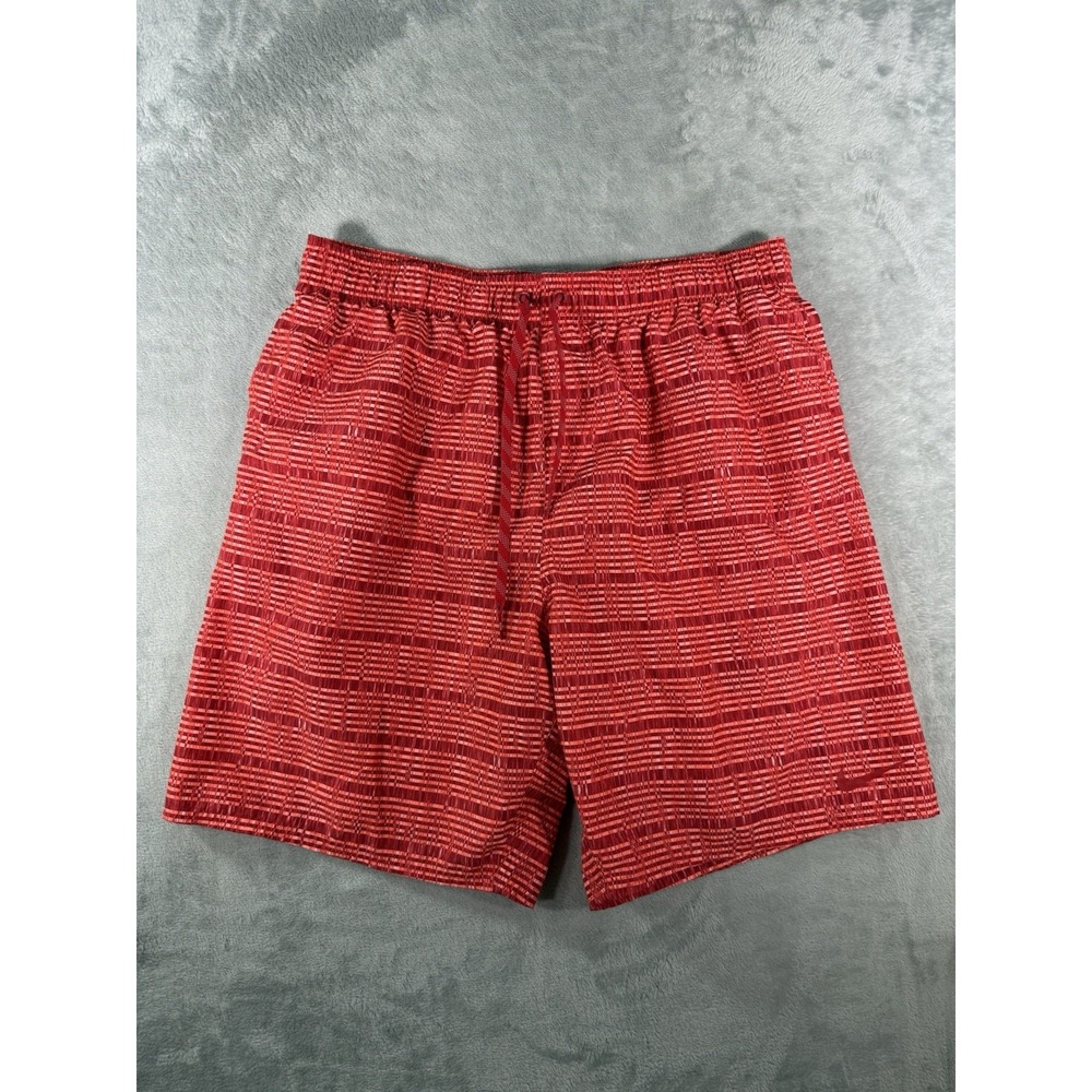 Nike Shorts Mens XL Red Lined Swim Trunks Swoosh‎